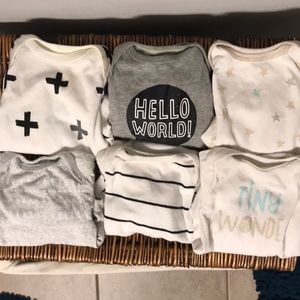 SOLD 10 Newborn onesies -Cloud Island/Carters